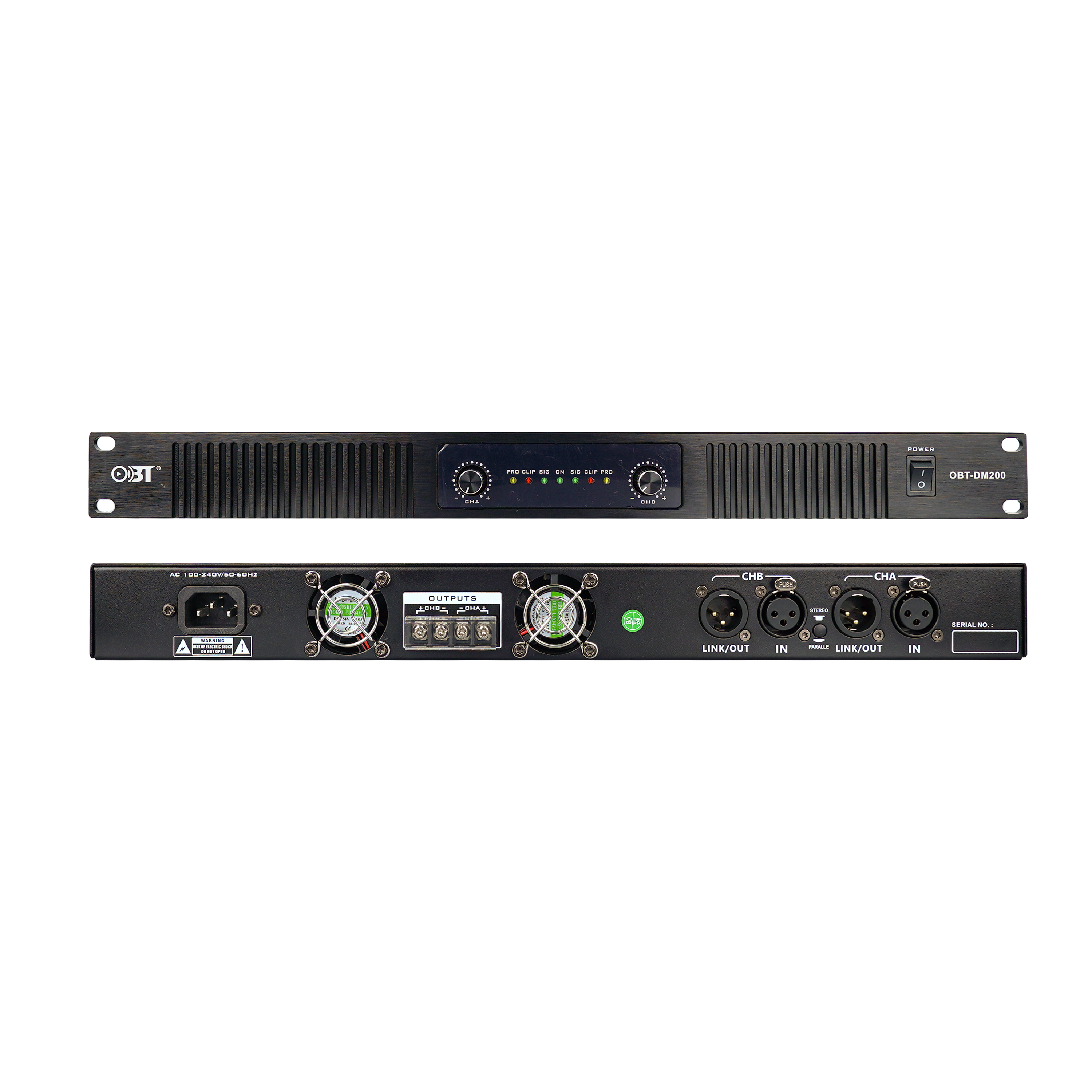 D類專業功放 OBT-DM200