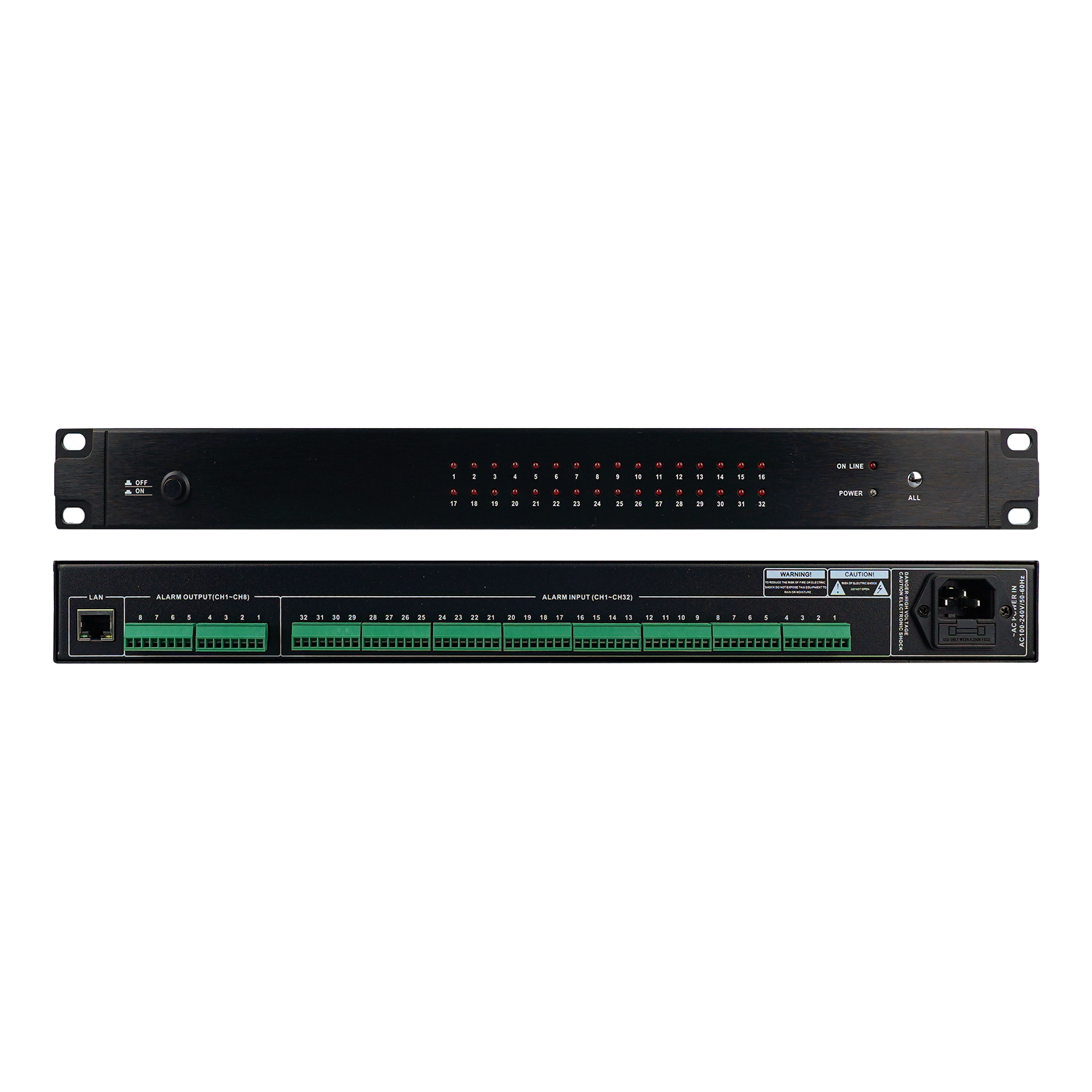 32路網絡報警主機 OBT-IP8910-32